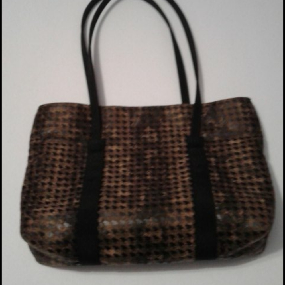 Lancome Houndstooth Everyday Chic Shoulder Bag - Picture 1 of 6